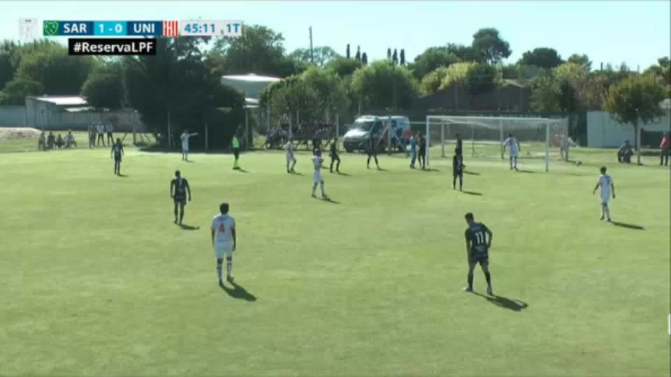 AR L（R） Sarmiento Junin Reserve Vs Union Santa Fe Reserves  Goal in 45+ min, Score 1:1