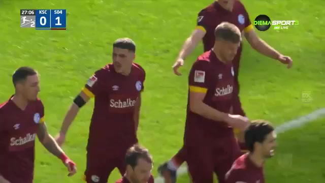 GER D2 Karlsruher SC Vs Schalke 04 26 phút Simon TeroddeVào, ghi bàn 0:1