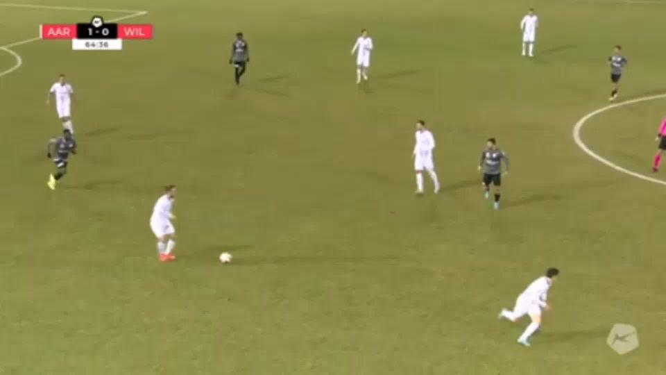 SUI D1 Aarau Vs FC Wil 1900 66 phút Marcin DickenmannVào, ghi bàn 2:0
