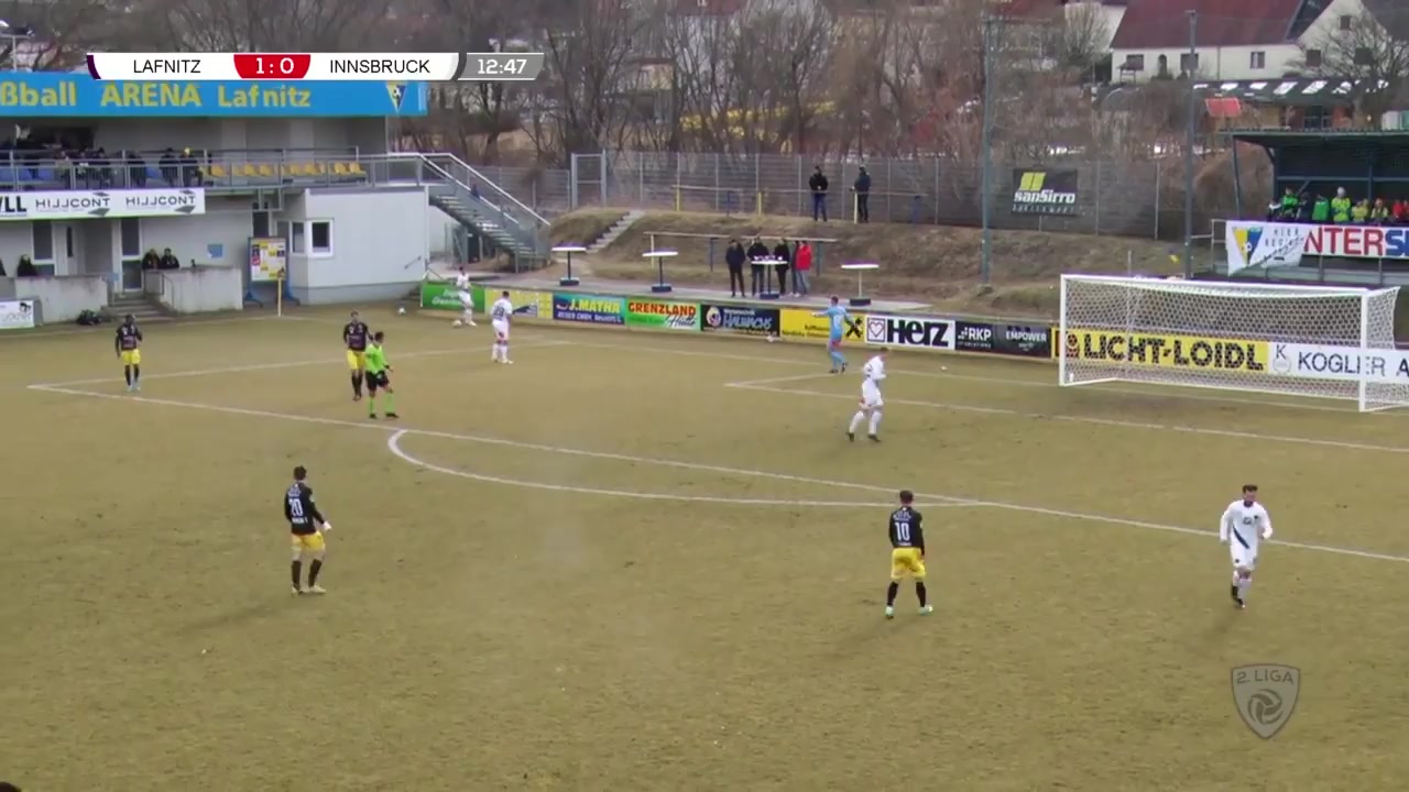 AUT D2 Lafnitz Vs FC Wacker Innsbruck Daniel Gremsl Goal in 13 min, Score 2:0