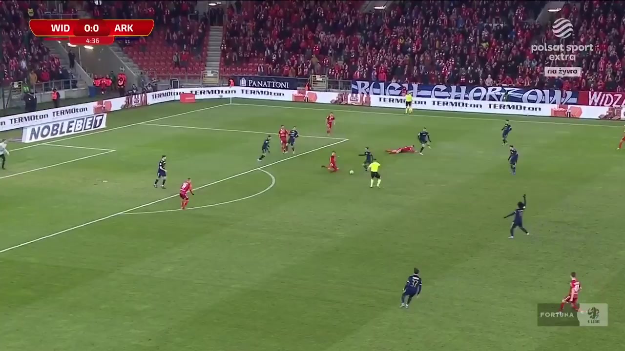 POL D1 Widzew lodz Vs Arka Gdynia Deja Goal in 6 min, Score 0:1