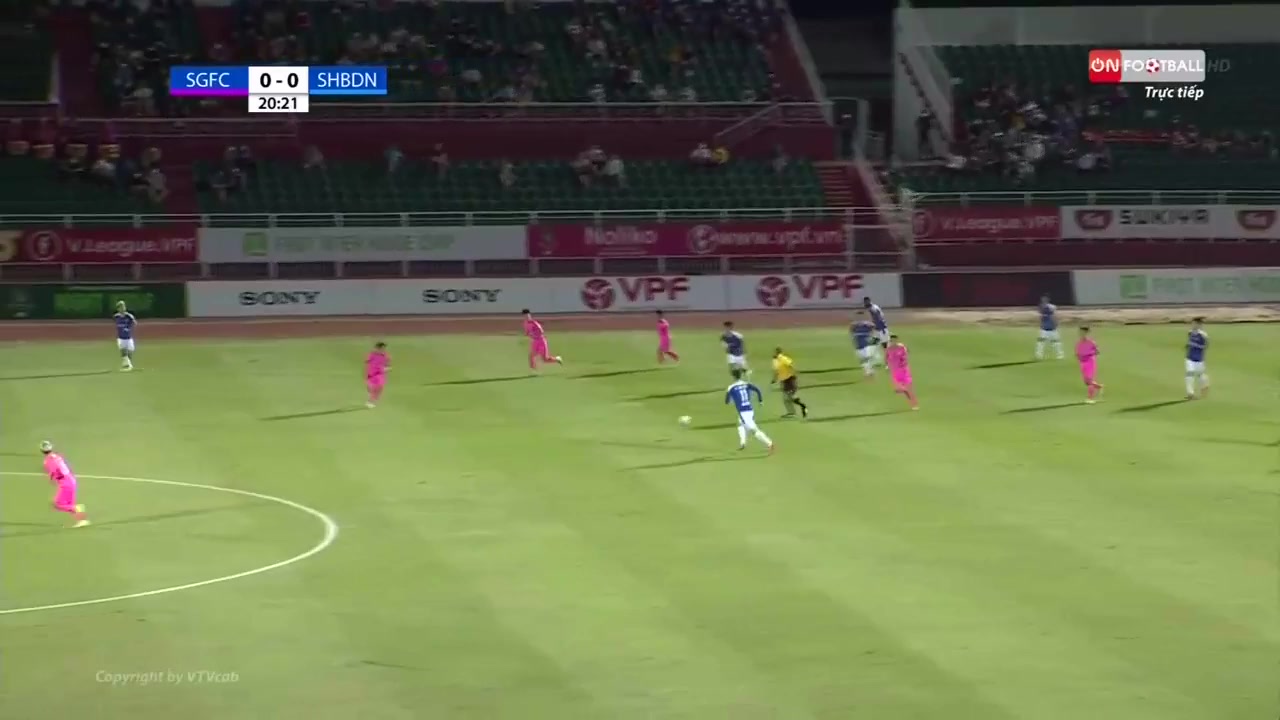 V.League 1 Sai Gon FC Vs SHB Da Nang Ighodaro Osaguona Goal in 20 min, Score 0:1