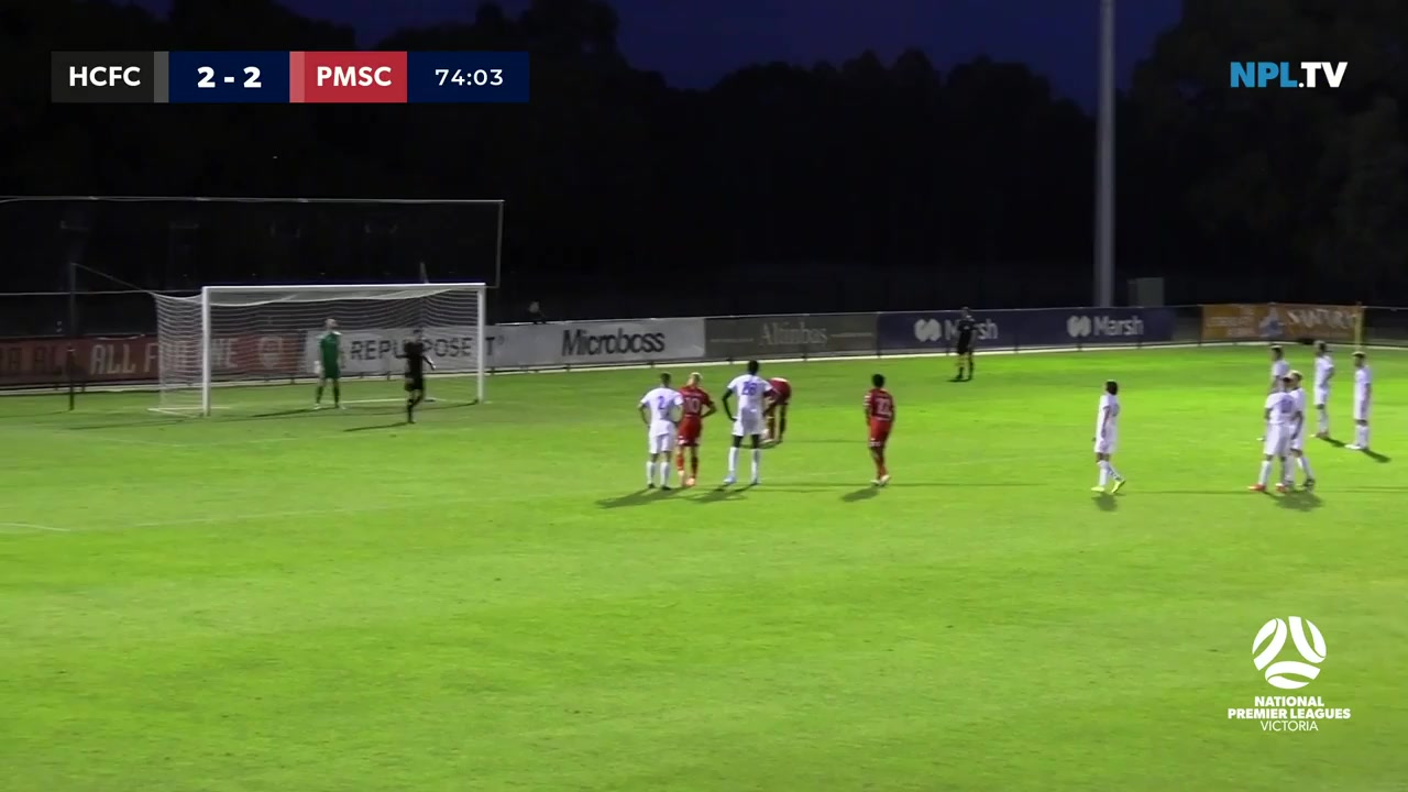 AUS VPL Hume City Vs Port Melbourne  Goal in 75 min, Score 3:2