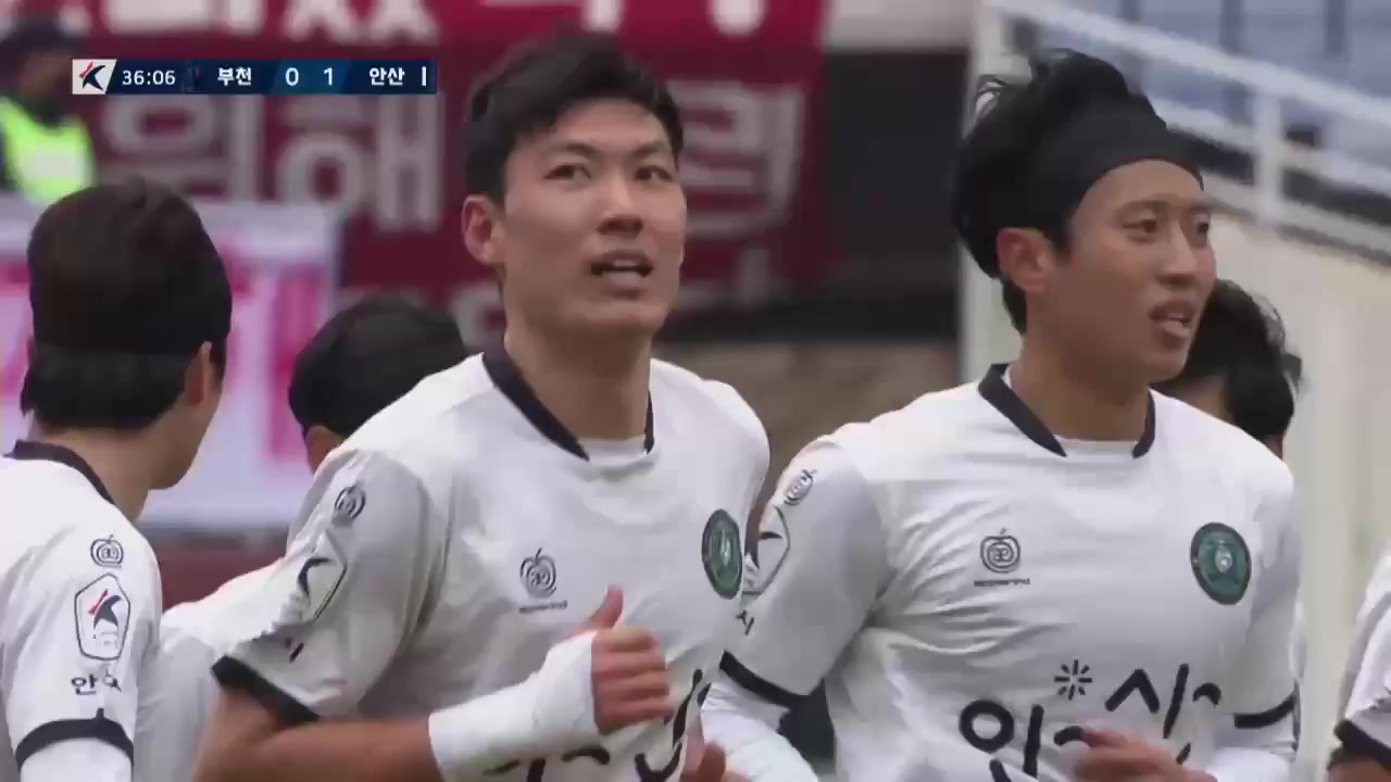 KOR D2 Bucheon FC 1995 Vs Ansan Greeners FC Kwon Young Ho Goal in 36 min, Score 0:1