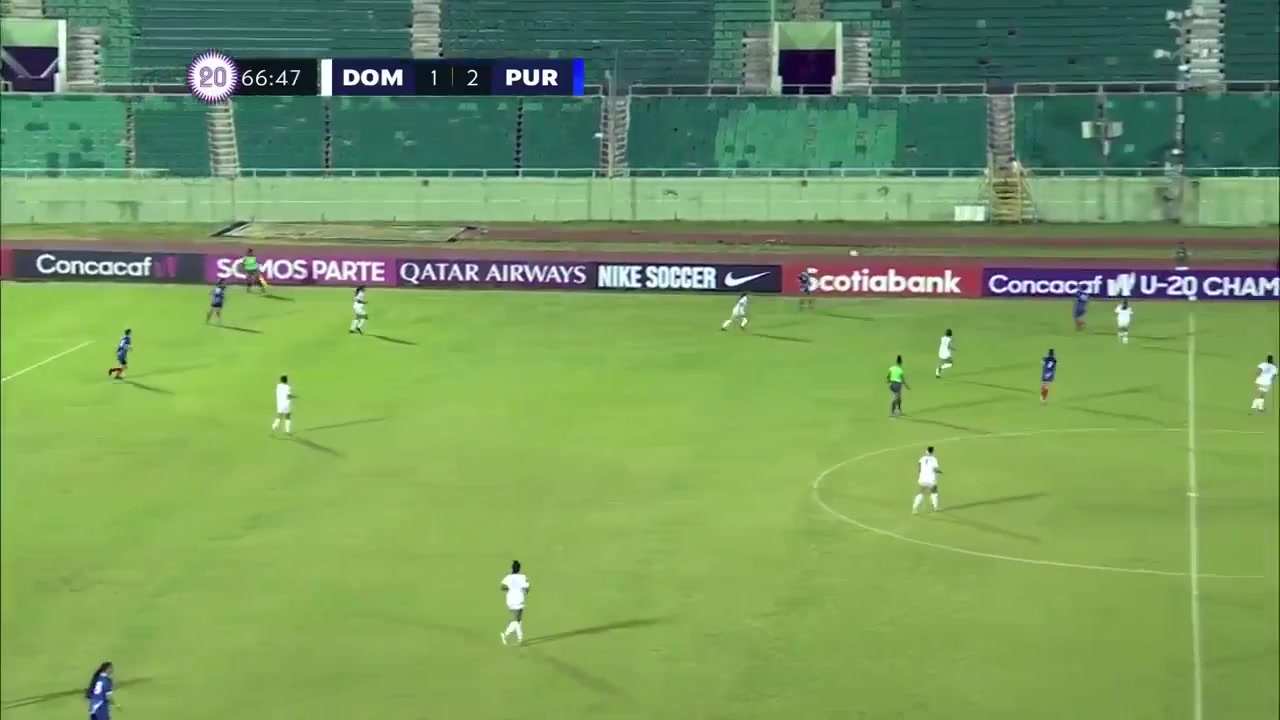 CNCF WU20 Dominican Republic (w) U20 Vs Puerto Rico (w) U20  Goal in 68 min, Score 1:3