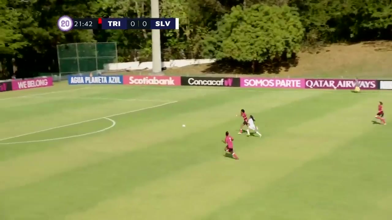 CNCF WU20 Trinidad Tobago (w) U20 Vs El Salvador (w) U20 Paola Calderón Goal in 22 min, Score 0:1