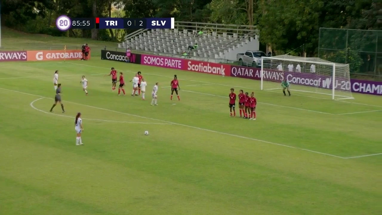 CNCF WU20 Trinidad Tobago (w) U20 Vs El Salvador (w) U20  Goal in 88 min, Score 0:3