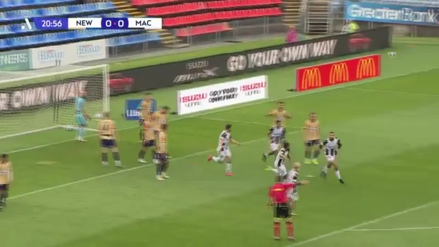 AUS D1 Newcastle Jets Vs FC Macarthur 20 phút Tomislav UskokVào, ghi bàn 0:1