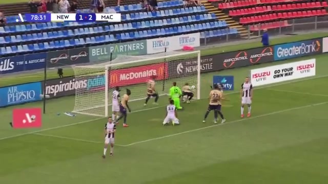 AUS D1 Newcastle Jets Vs FC Macarthur 78 phút Eli BabaljVào, ghi bàn 2:2