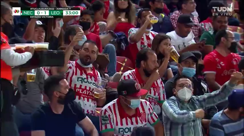 MEX D1 Necaxa Vs Club Leon Victor Alejandro Davila Zavala Goal in 33 min, Score 0:1