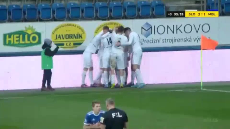 CZE D1 Synot Slovacko Vs Mlada Boleslav  Goal in 96 min, Score 2:1