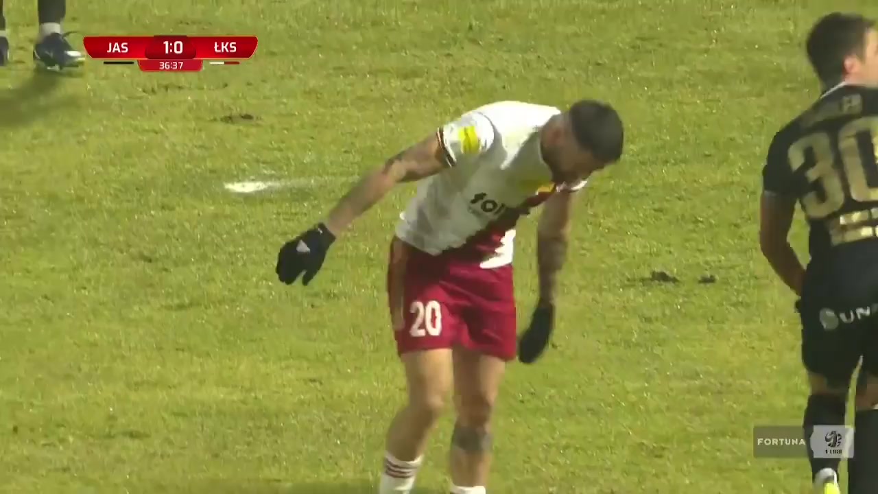 POL D1 GKS Jastrzebie Vs LKS Lodz Janczukowicz Goal in 37 min, Score 1:1