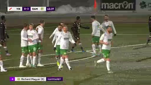 SWE Cup Ytterhogdal IK Vs Hammarby Richard Magyar Goal in 45+ min, Score 0:3