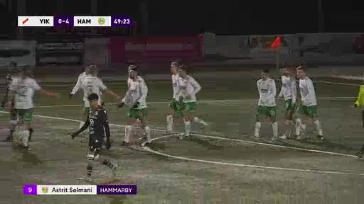 SWE Cup Ytterhogdal IK Vs Hammarby Astrit Seljmani Goal in 50 min, Score 0:4
