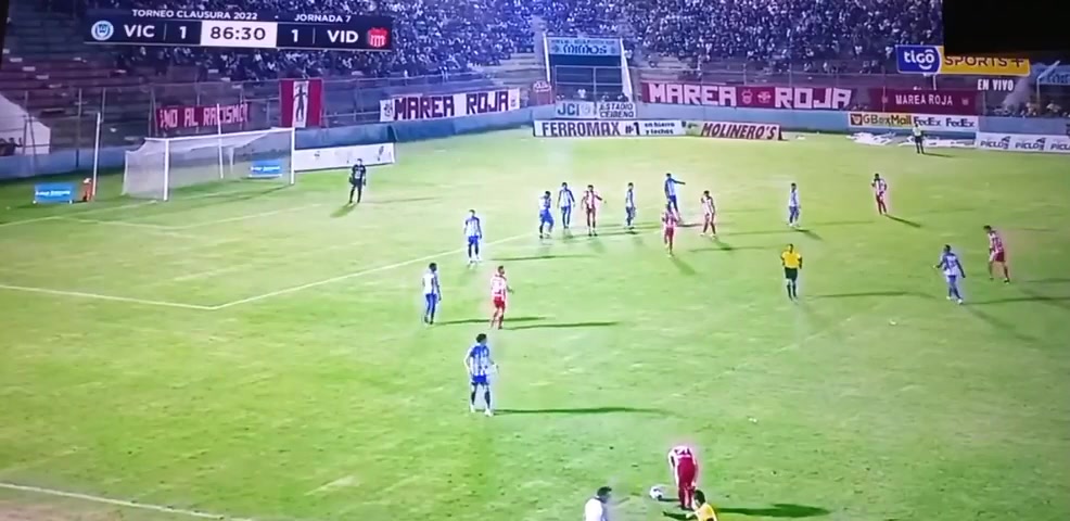 HON D1 CD Victoria Vs CD Vida Marco Velásquez Goal in 88 min, Score 1:2