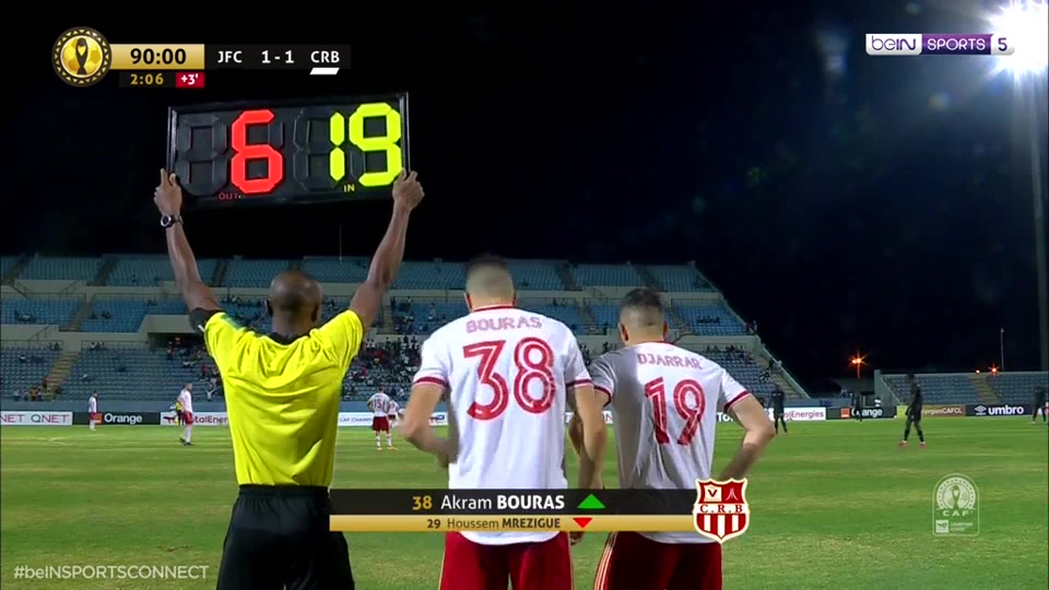 CAF CL Galaxy Vs CR Belouizdad  Goal in 94 min, Score 1:2