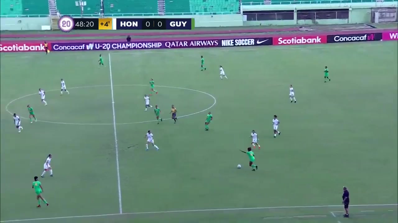 CNCF WU20 Honduras (w) U20 Vs Guyana (w) U20  Goal in 45+ min, Score 0:1