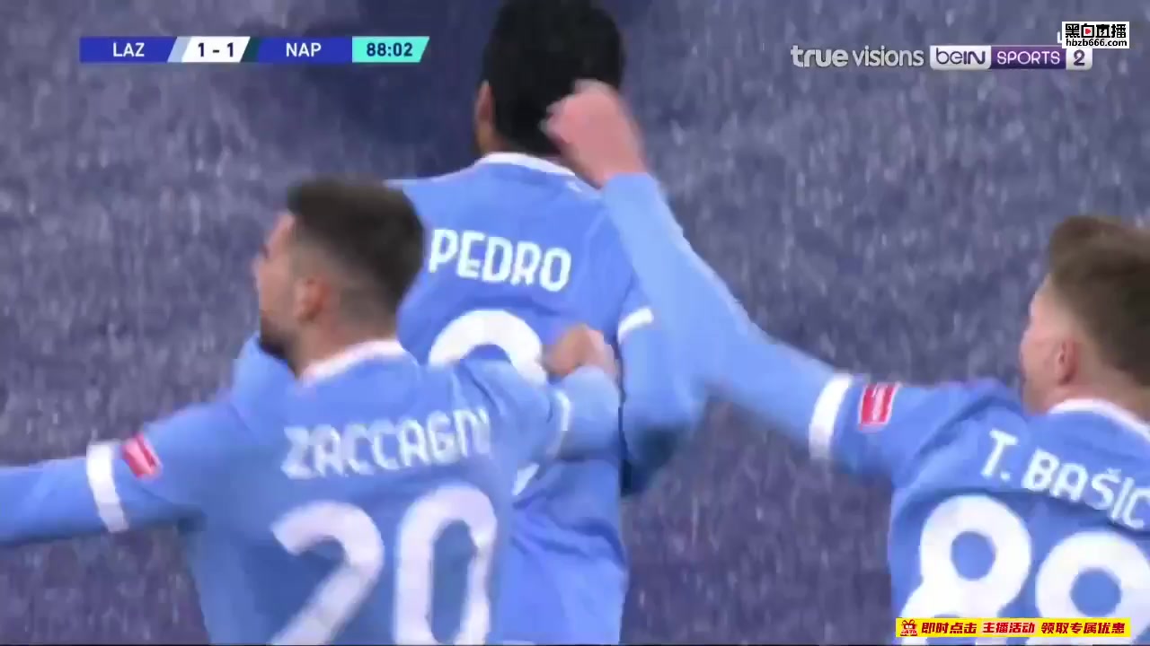 34 Lazio Vs Napoli 88 skor gol , skor 1:1