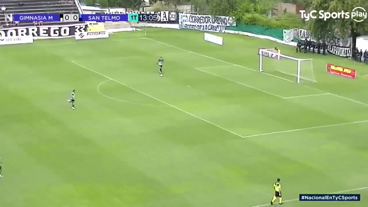 423 Gimnasia Mendoza Vs San Telmo 13 skor gol Leandro Alberto Ciccolini, skor 1:0