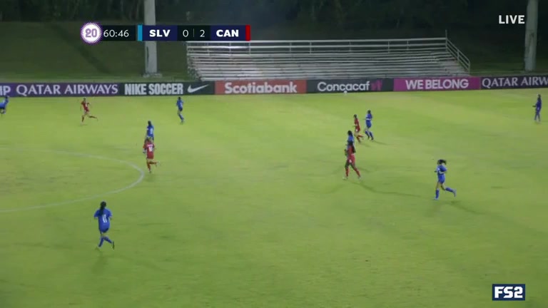 CNCF WU20 El Salvador (w) U20 Vs Canada (w) U20  Goal in 63 min, Score 0:3