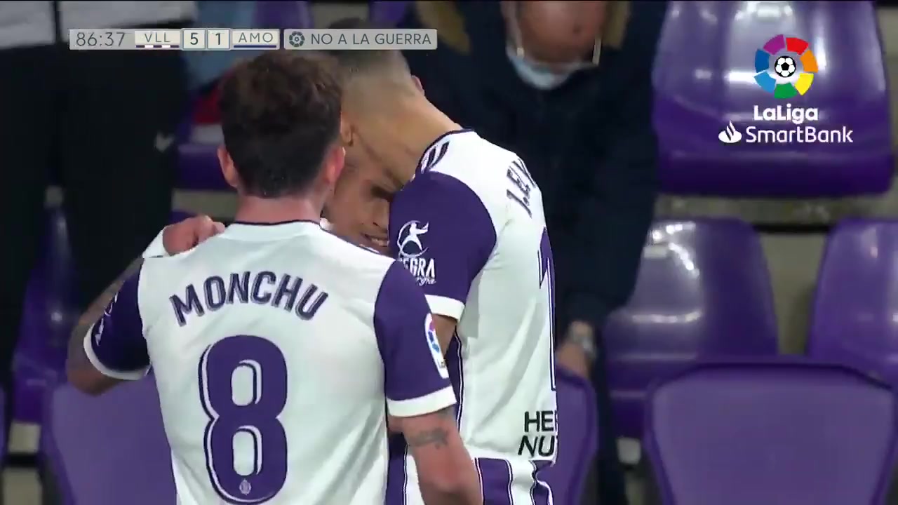 SPA D2 Real Valladolid Vs SD Amorebieta  Goal in 87 min, Score 5:1