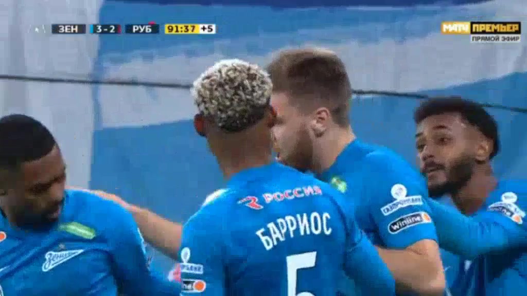 10 Zenit St. Petersburg Vs Rubin Kazan 92 skor gol Ivan Sergeyev, skor 3:2