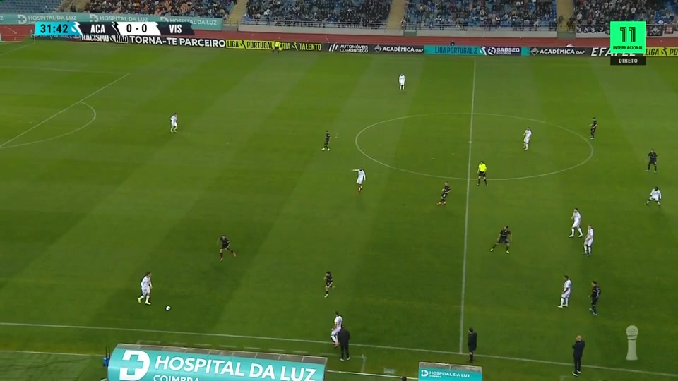 POR D2 Academica Coimbra Vs Viseu  Goal in 32 min, Score 0:1