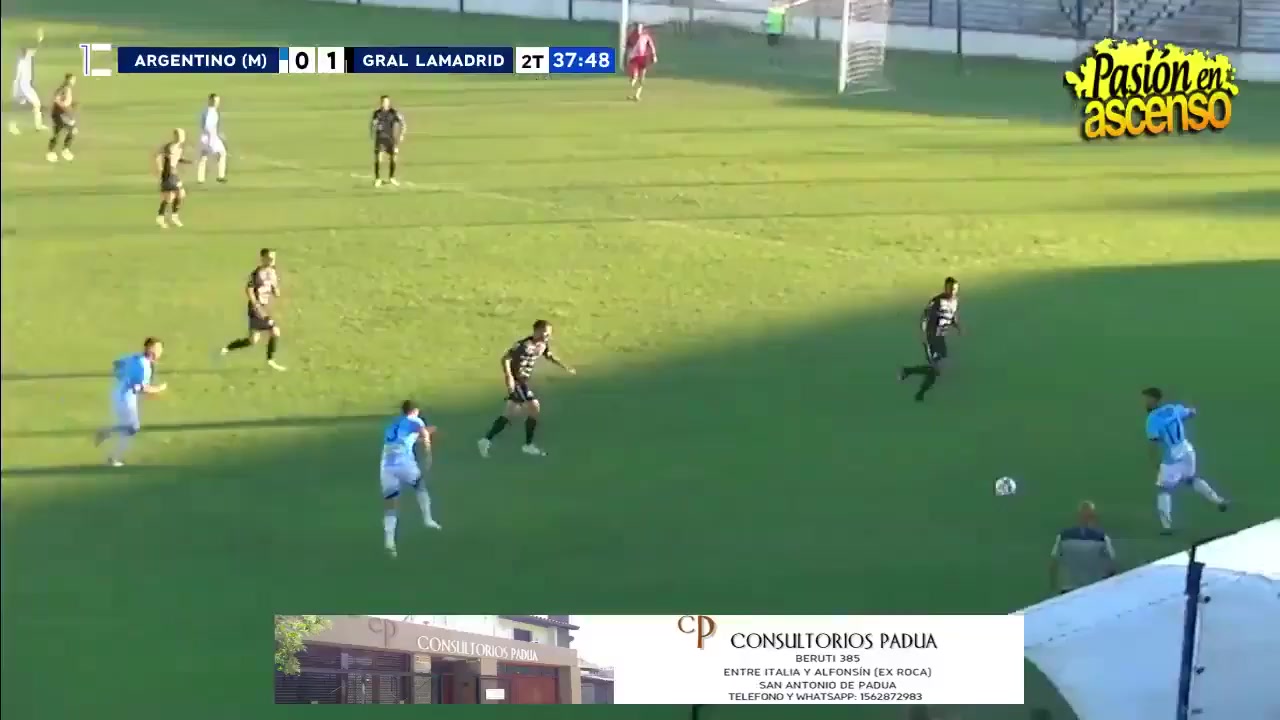 ACT  M Argentino de Merlo Vs General Lamadrid  Goal in 84 min, Score 1:1