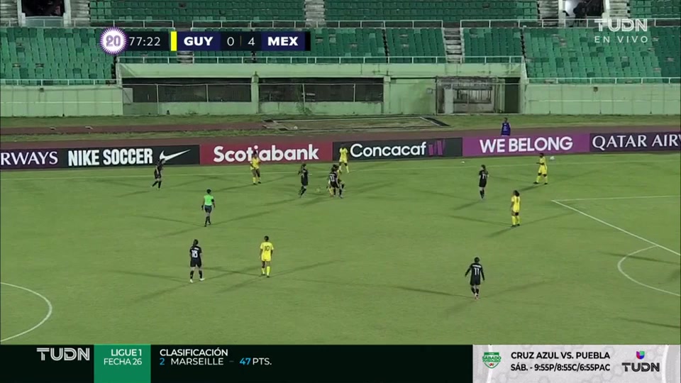 CNCF WU20 Guyana (w) U20 Vs Mexico (w) U20  Goal in 79 min, Score 0:5