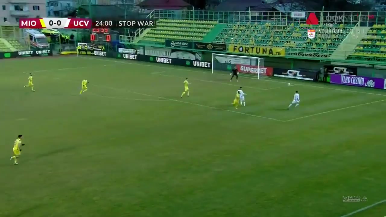 ROM D1 CS Mioveni Vs CS Universitatea Craiova Jovan Markovici Goal in 24 min, Score 0:1