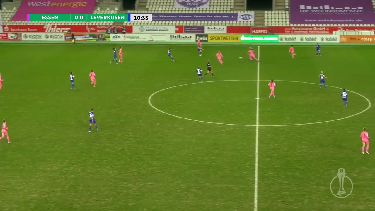GERWC SG Essen-Schonebeck (w) Vs Bayer Leverkusen (w) Endemann Goal in 11 min, Score 1:0
