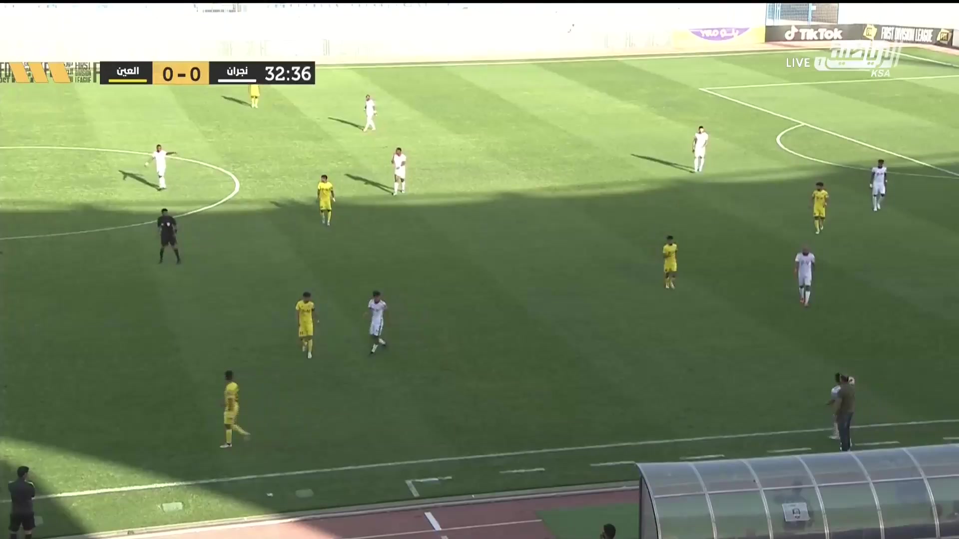 KSA D1 Najran SC Vs Al-Ameade Borhen Hkimi Goal in 32 min, Score 1:0