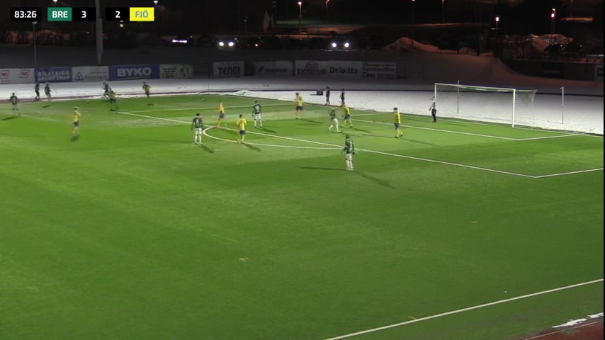 ICE LC Breidablik Vs Fjolnir Isak Snaer Thorvaldsson Goal in 84 min, Score 4:2