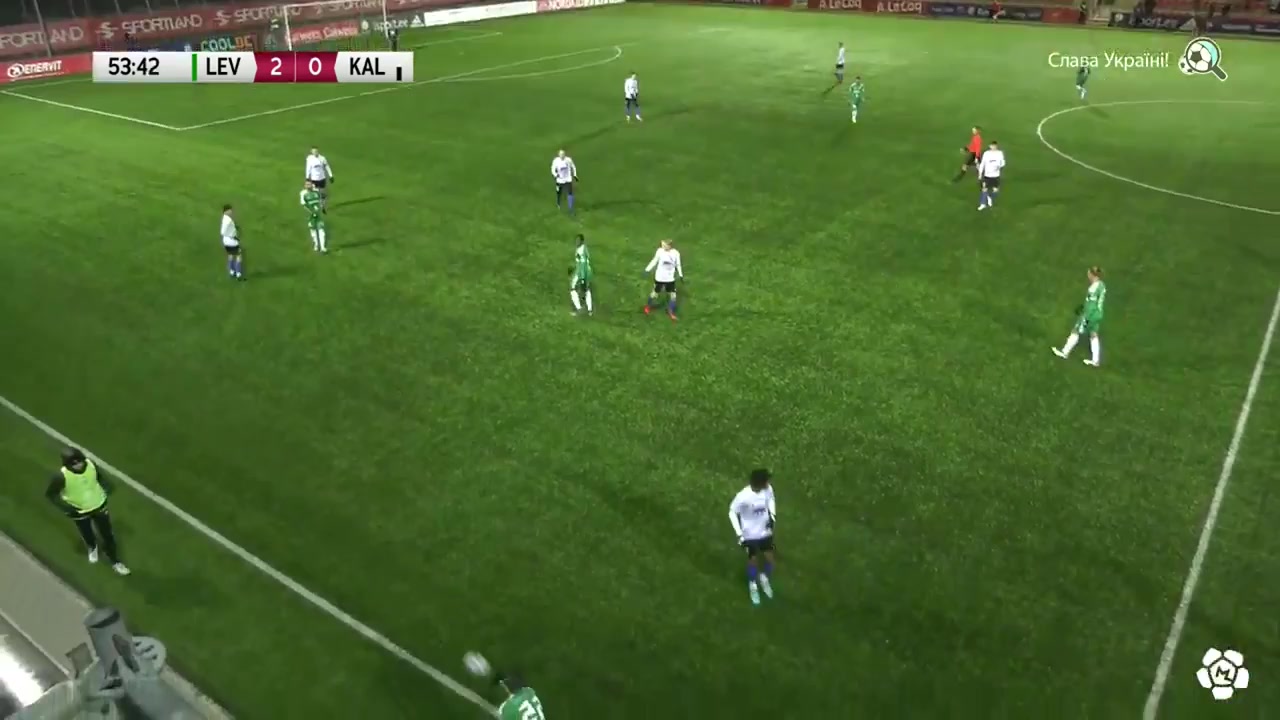EST D1 Levadia Tallinn Vs JK Tallinna Kalev Ernest Agyiri Goal in 55 min, Score 3:0