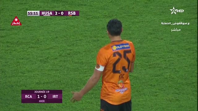 MAR D1 Hassania Agadir Vs Renaissance Sportive de Berkane Youssef Mehri Goal in 56 min, Score 2:0