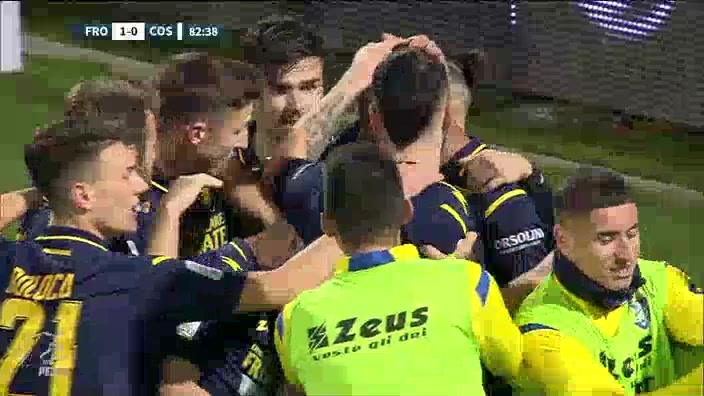ITA D2 Frosinone Vs Cosenza Calcio 1914 Gabriel Charpentier Goal in 83 min, Score 1:0