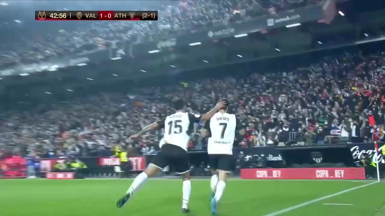 SPA CUP Valencia Vs Athletic Bilbao 43 phút Vào, ghi bàn 1:0