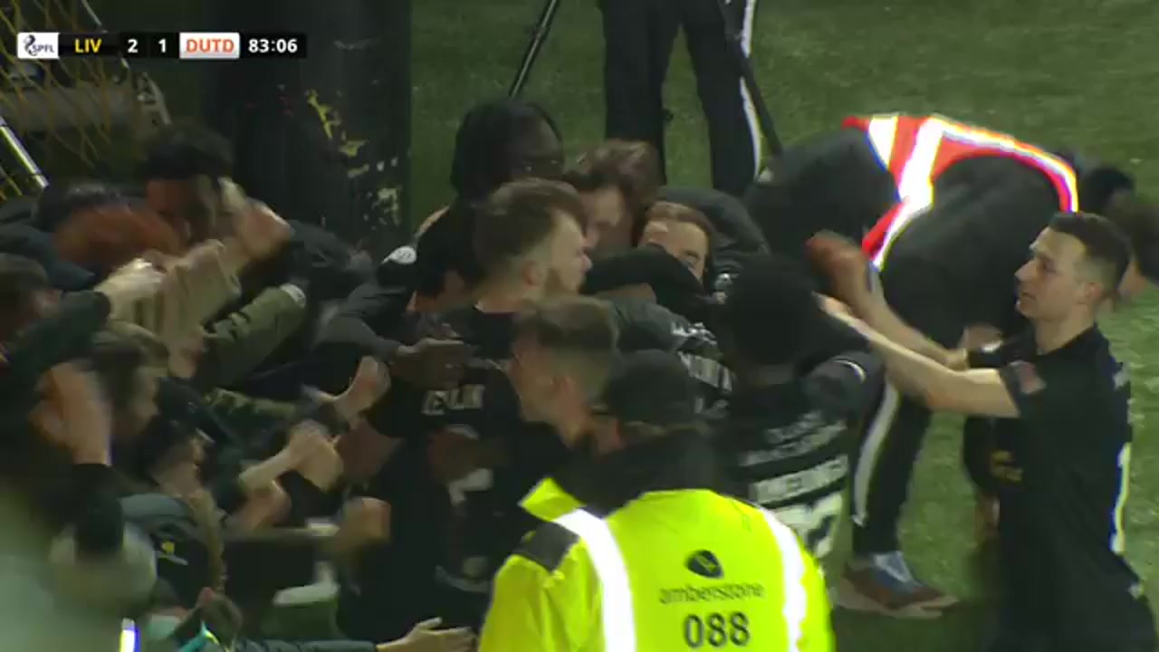 SCO PR Livingston Vs Dundee United  Goal in 83 min, Score 2:1