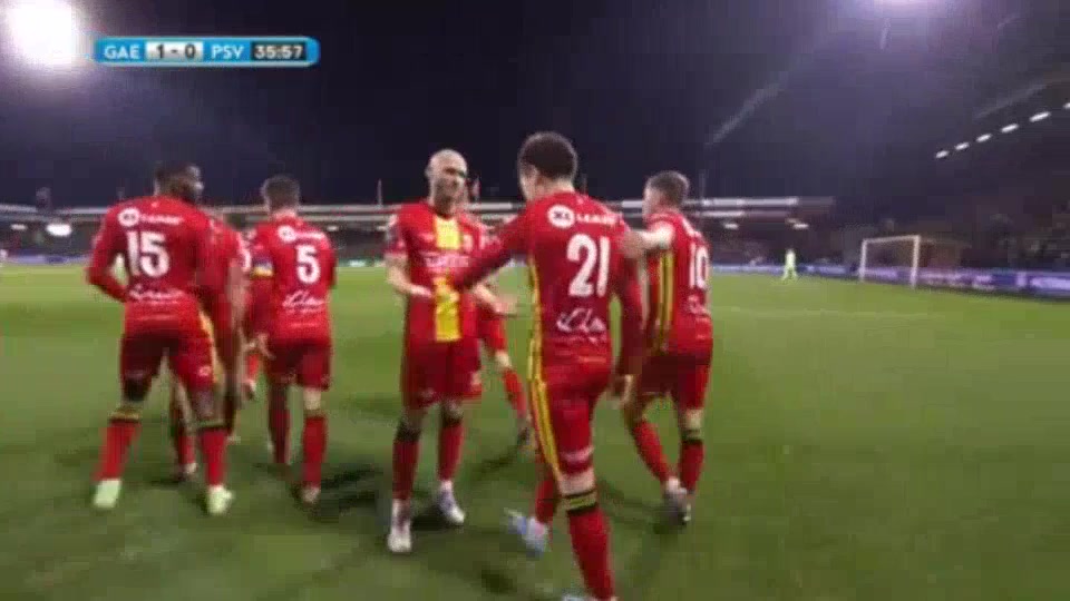 HOLC Go Ahead Eagles Vs PSV Eindhoven 35 phút Iago Cordoba KerejetaVào, ghi bàn 1:0