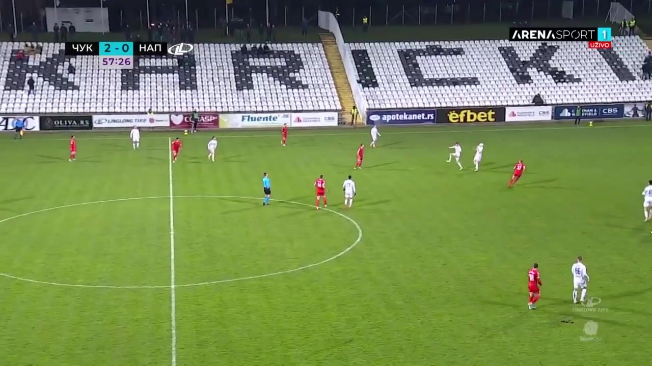 SER D1 Cukaricki Stankom Vs FK Napredak Krusevac 60 phút Stefan ColovicVào, ghi bàn 3:0