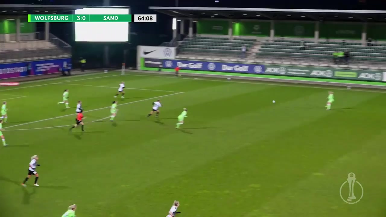 GERWC VfL Wolfsburg (w) Vs SC Sand (w) Smits Goal in 66 min, Score 4:0