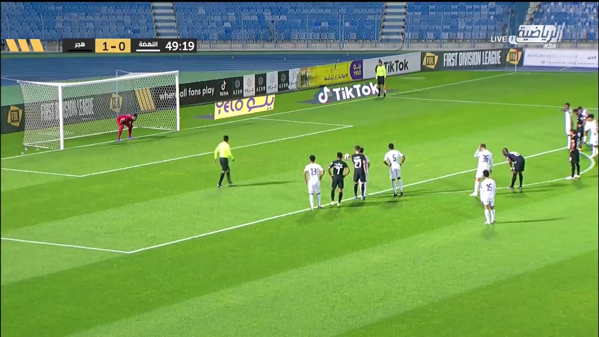沙地甲 納德哈 Vs 哈哲爾 45+分Fernando Gabriel進球,比分0:2