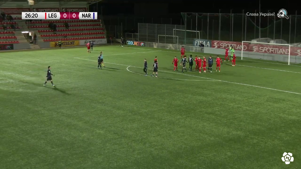 EST D1 Tallinna JK Legion Vs Trans Narva  Goal in 26 min, Score 0:1