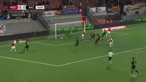 HOL D2 MVV Maastricht Vs NAC Breda Arian Kastrati Goal in 80 min, Score 1:2