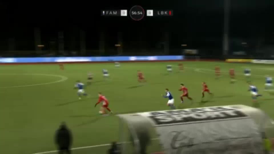 DEN D1 Fremad Amager Vs Lyngby Magnus Kaastrup Goal in 59 min, Score 0:1