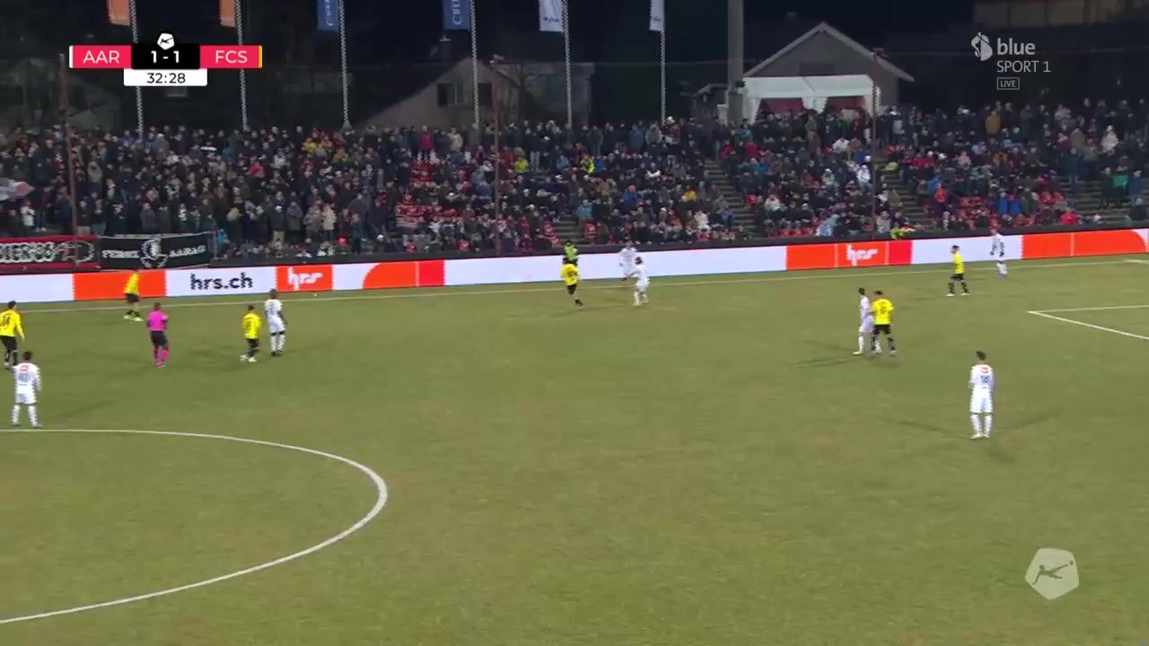 SUI D1 Aarau Vs Schaffhausen Joaquin Matias Ardaiz De Los Santos Goal in 33 min, Score 1:2