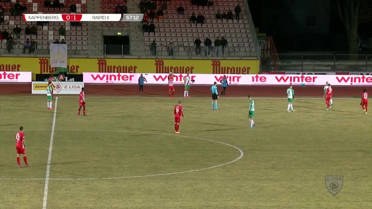 AUT D2 Kapfenberg Vs Rapid Vienna (Youth) Benjamin Kanuric Goal in 59 min, Score 0:2