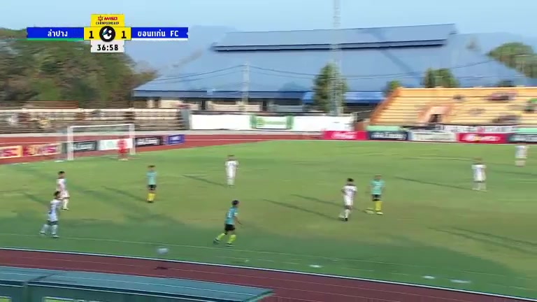 1048 Lampang FC Vs Khonkaen FC 37 skor gol , skor 2:1