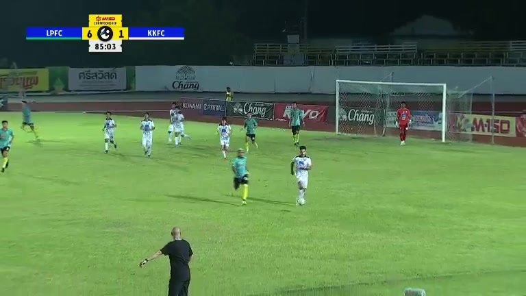 1048 Lampang FC Vs Khonkaen FC 85 skor gol , skor 7:1