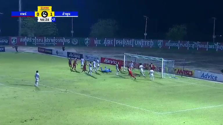 1048 Phrae United FC Vs Lamphun Warrior 45+ skor gol , skor 1:1